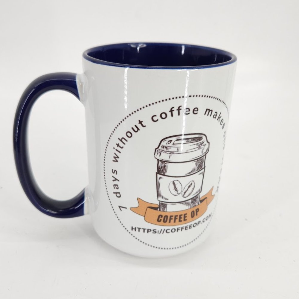 Coffee Op Exquisite 15 oz Coffee Mug Premium Porcelain + Free Gourmet coffee - Picture 8 of 16